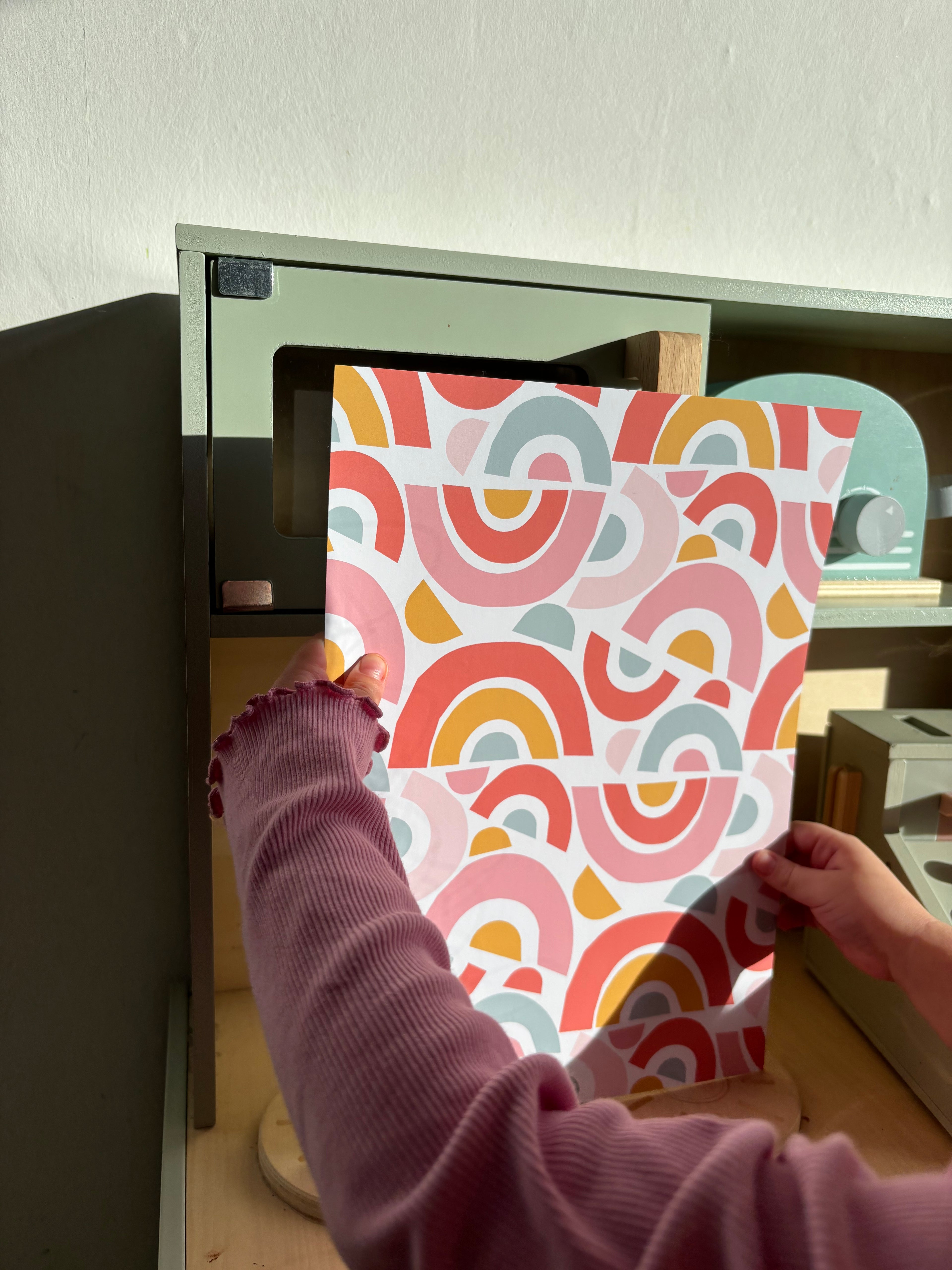 Bold Rainbow Pattern Print