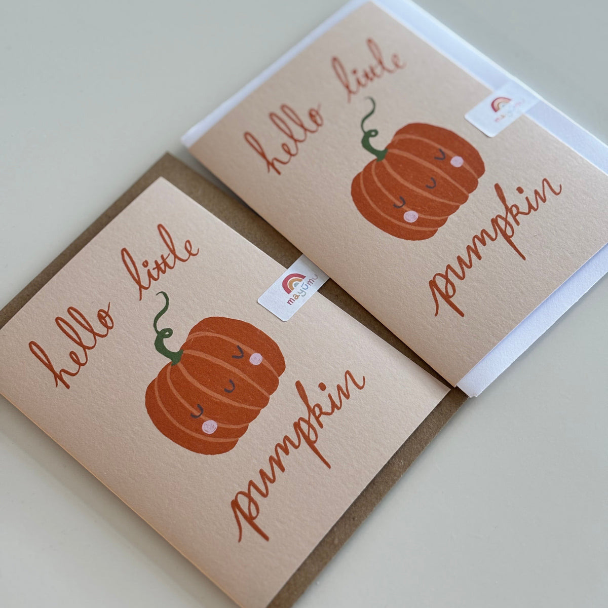 Pumpkin New Baby Card