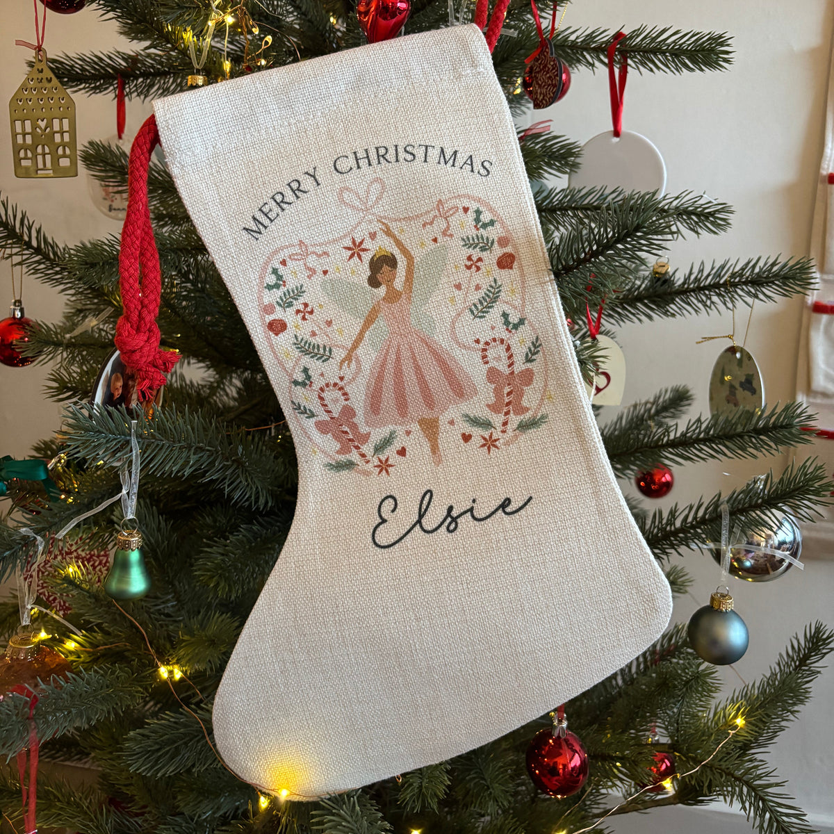 Personalised Sugarplum Fairy Stocking