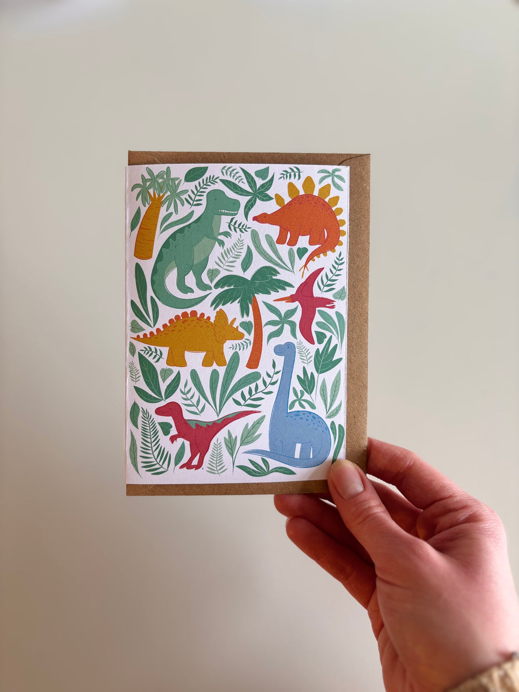 Dinosaurs A6 Greetings Card
