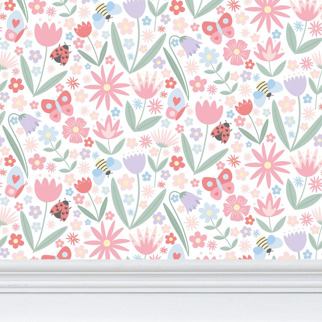 Sweet Blooms Floral Wallpaper