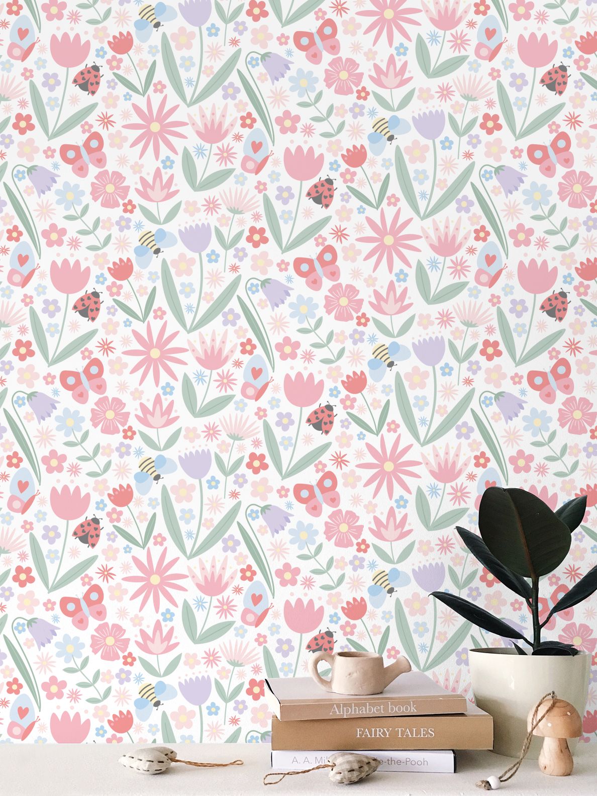 Sweet Blooms Floral Wallpaper