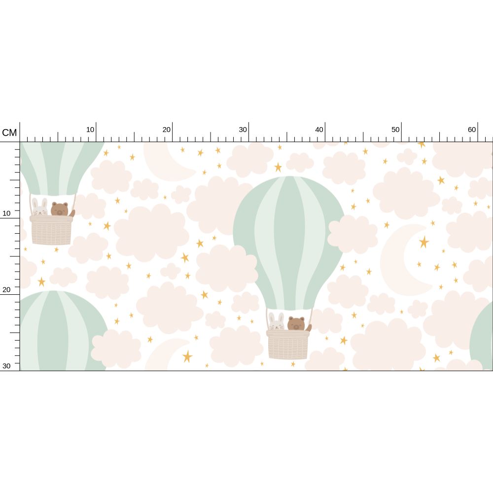 Hot Air Balloon Pattern Wallpaper