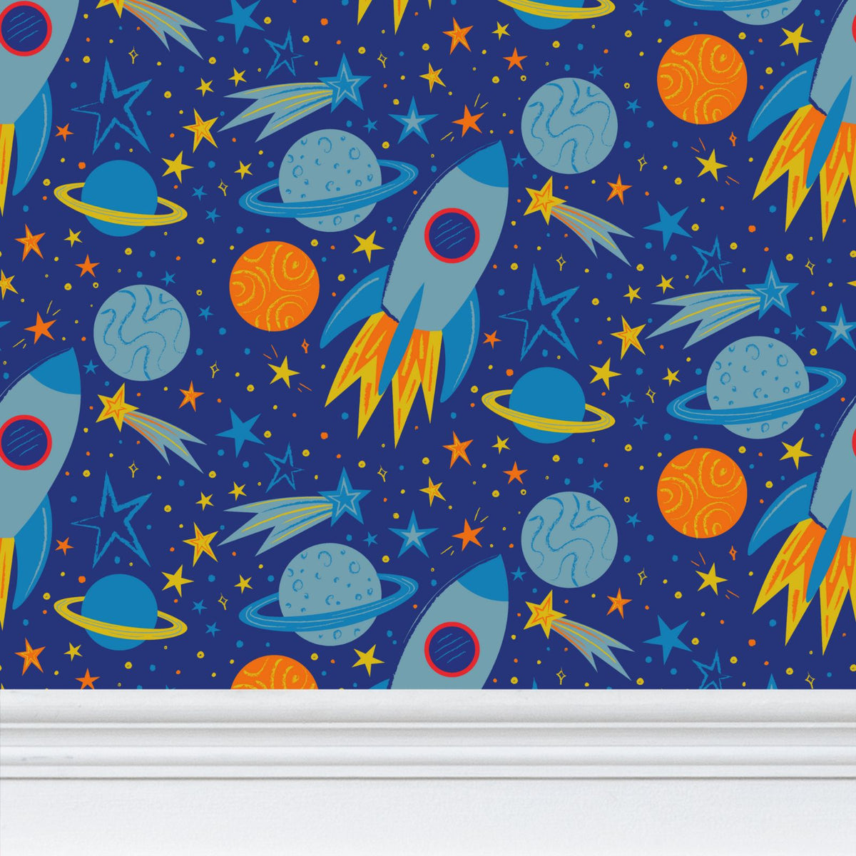 Outer Space Pattern Wallpaper
