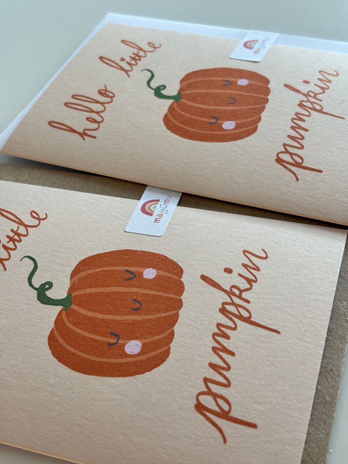 Pumpkin New Baby Card