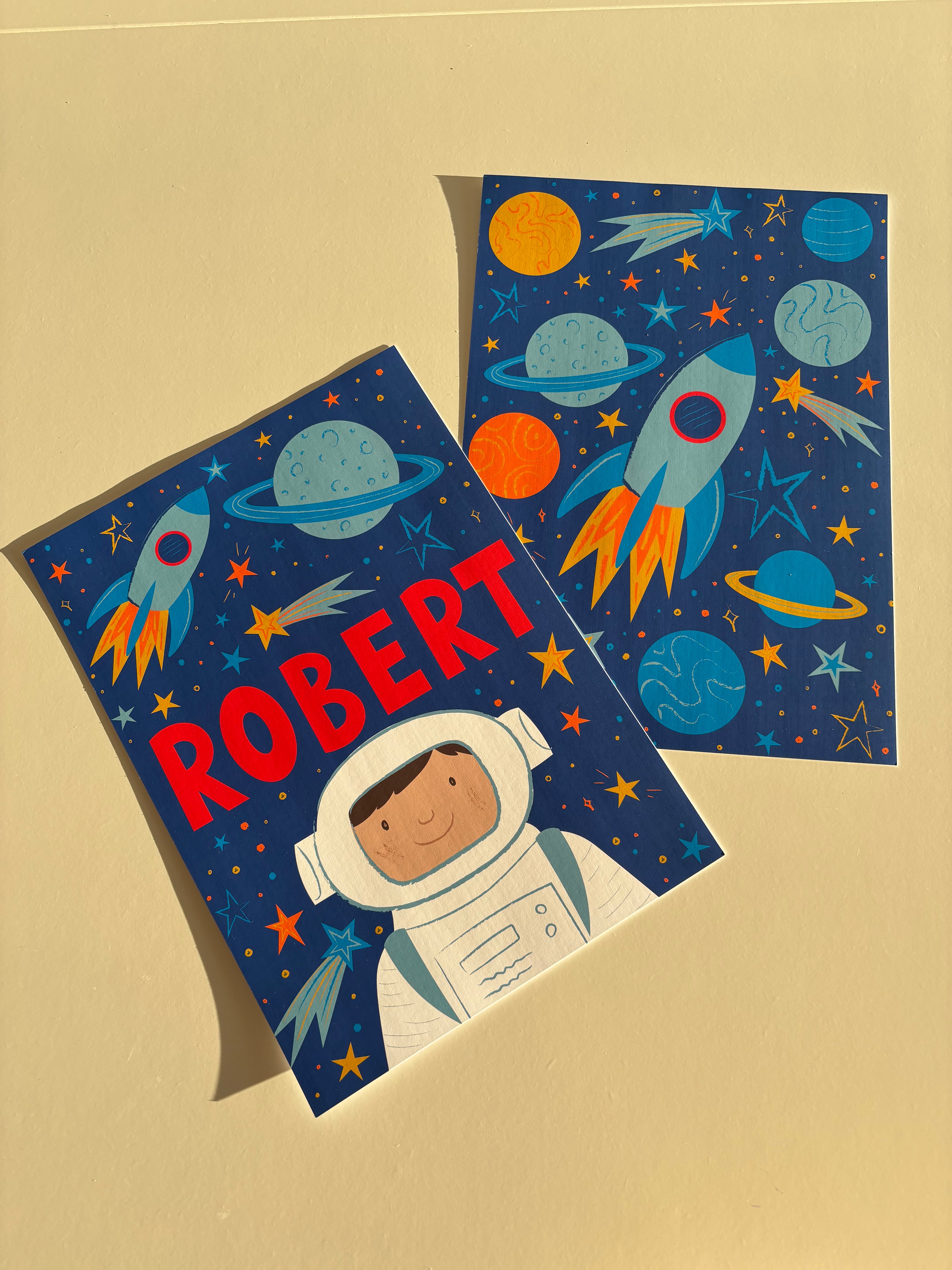 Rocket Ship Print | Space Themed Kids Wall Art