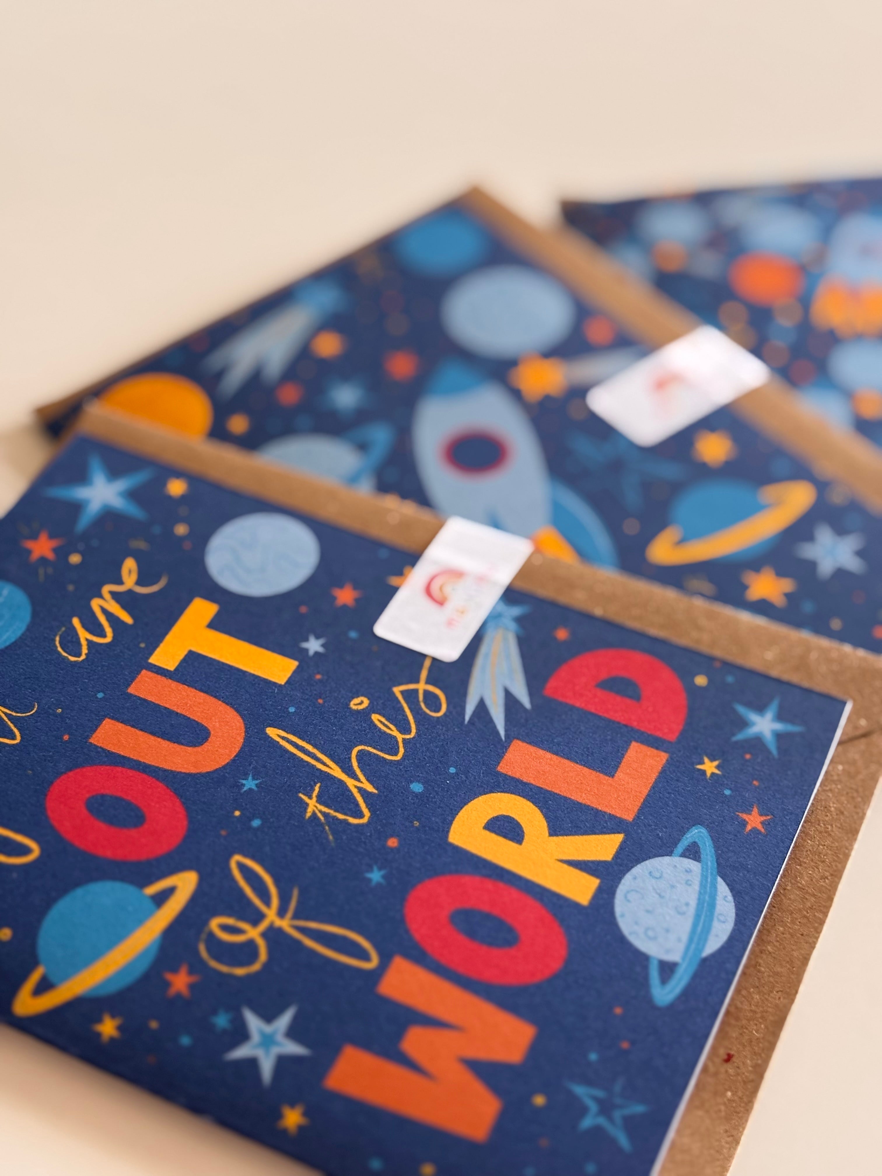 Out Of This World A6 Greetings Card