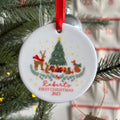 Personalised Woodland First Christmas Ornament