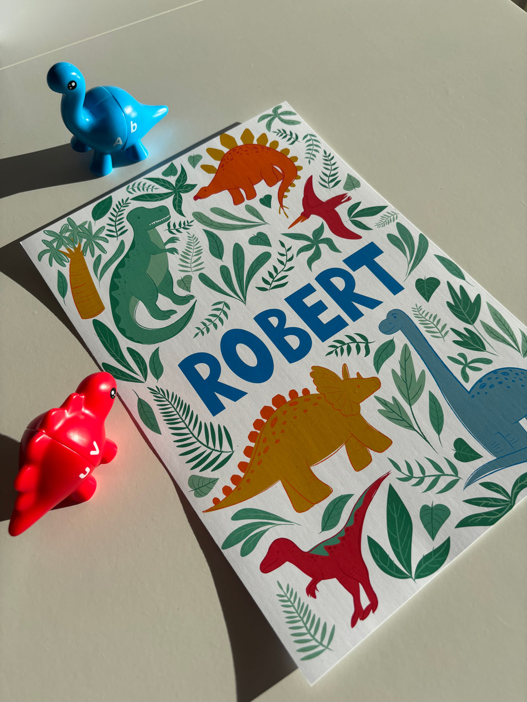 Personalised Dinosaur Print