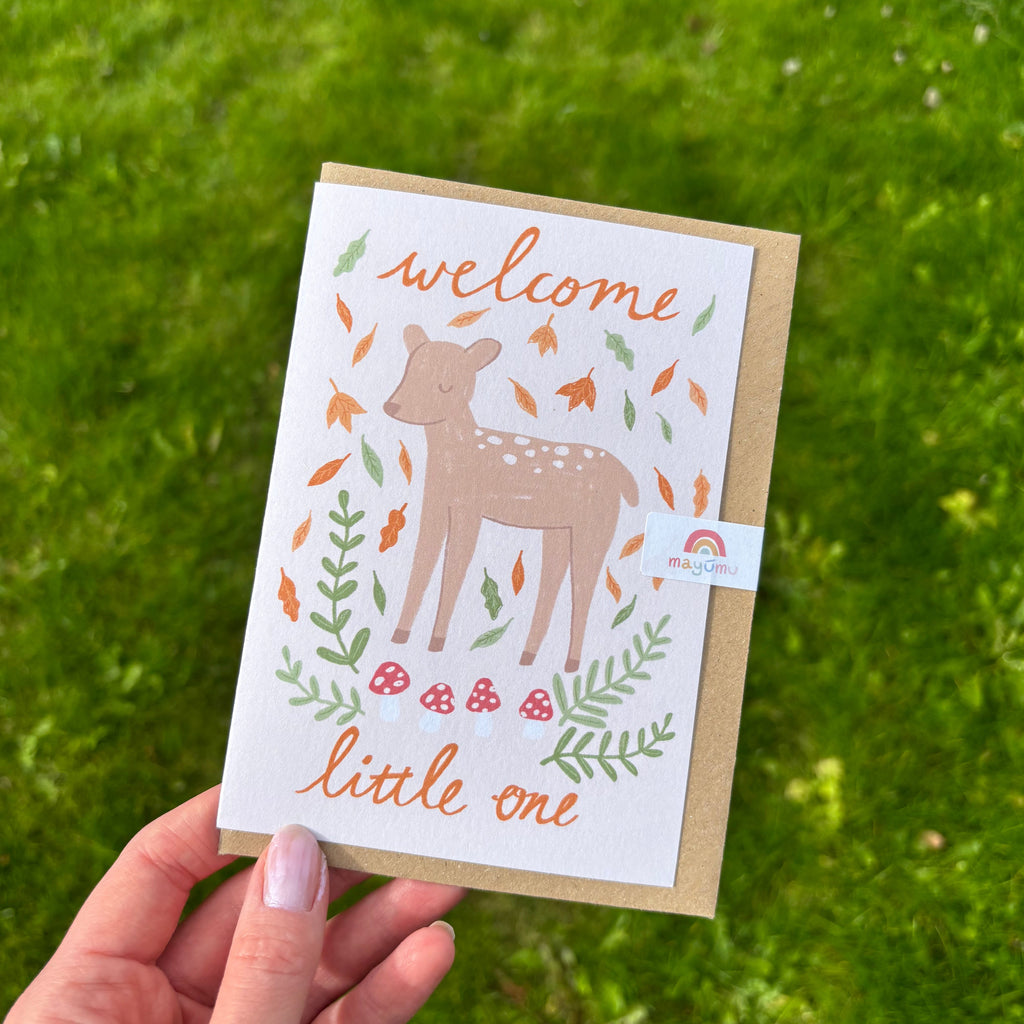Fawn New Baby Card