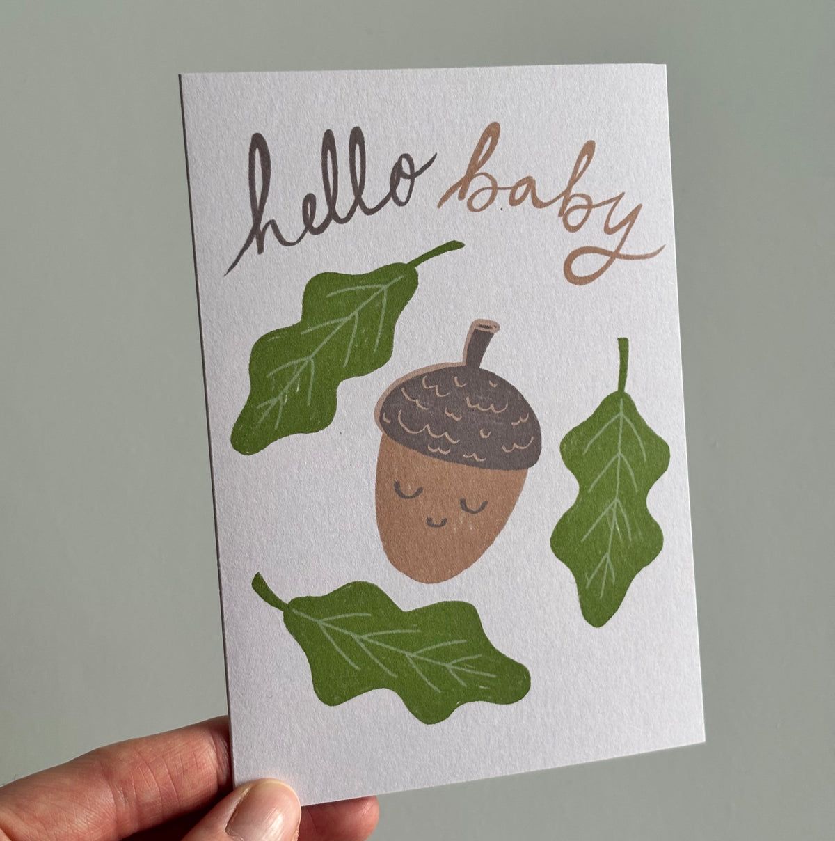 Acorn New Baby Card