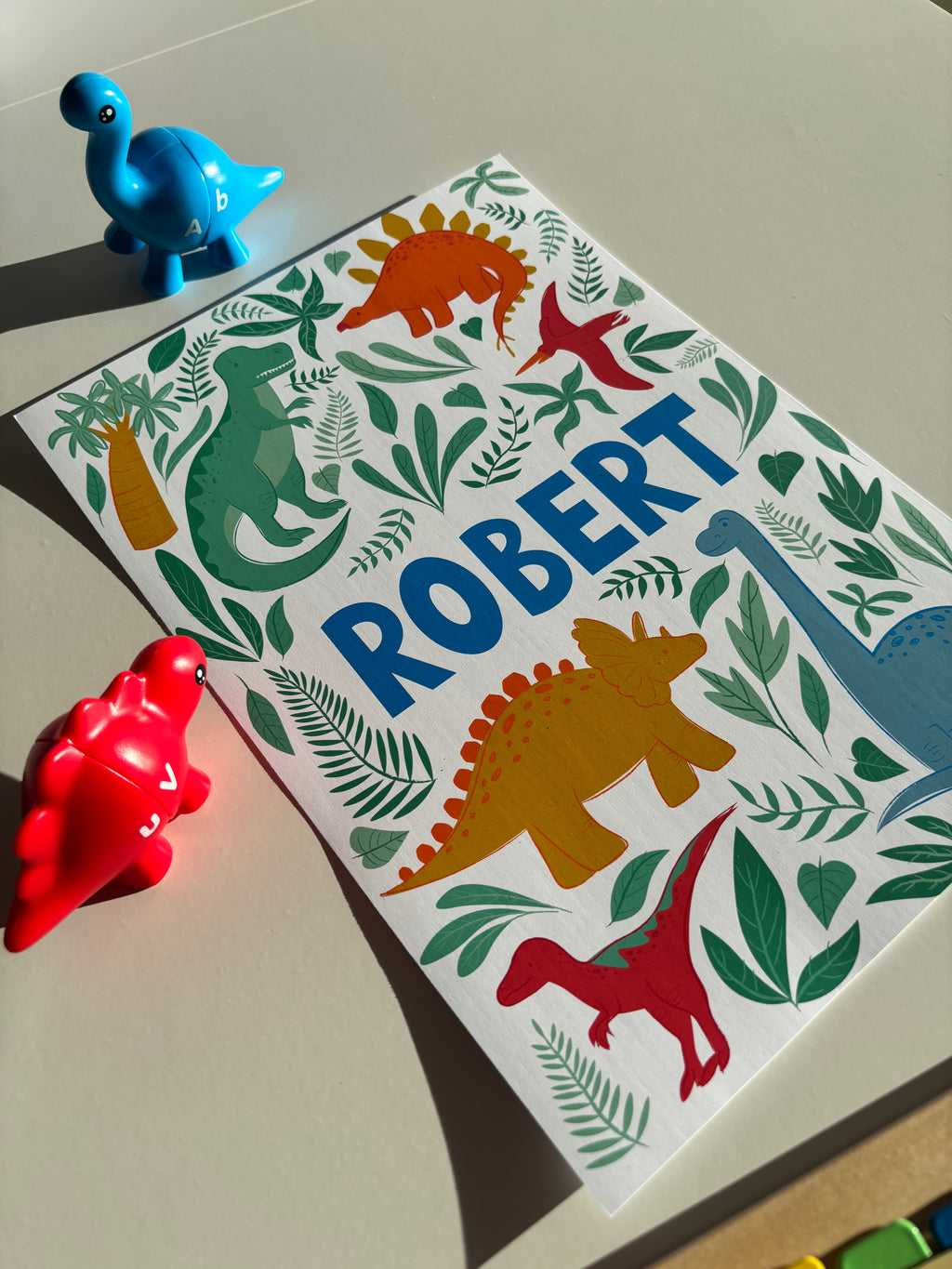 Personalised Dinosaur Print