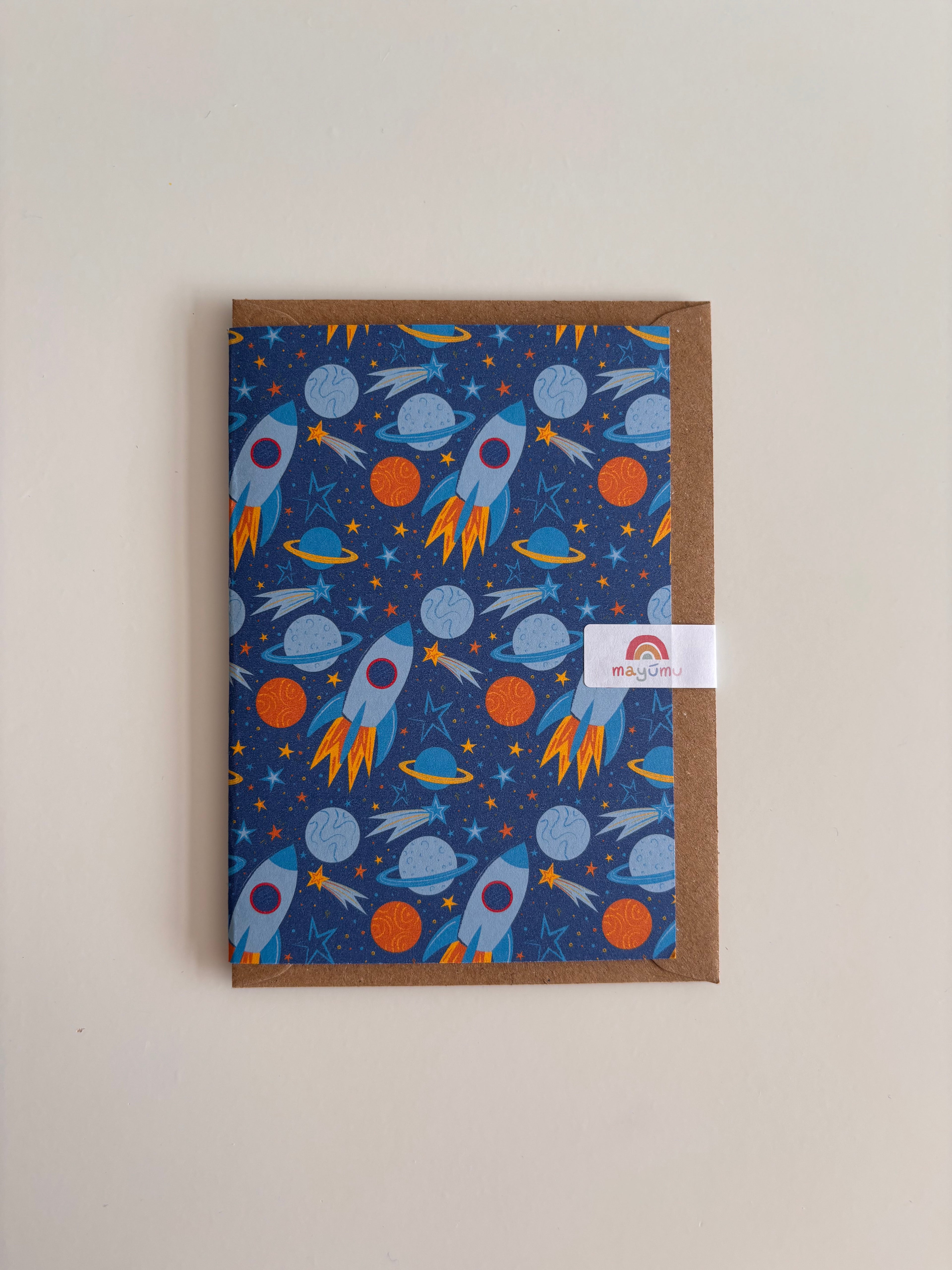 Space Pattern A6 Card