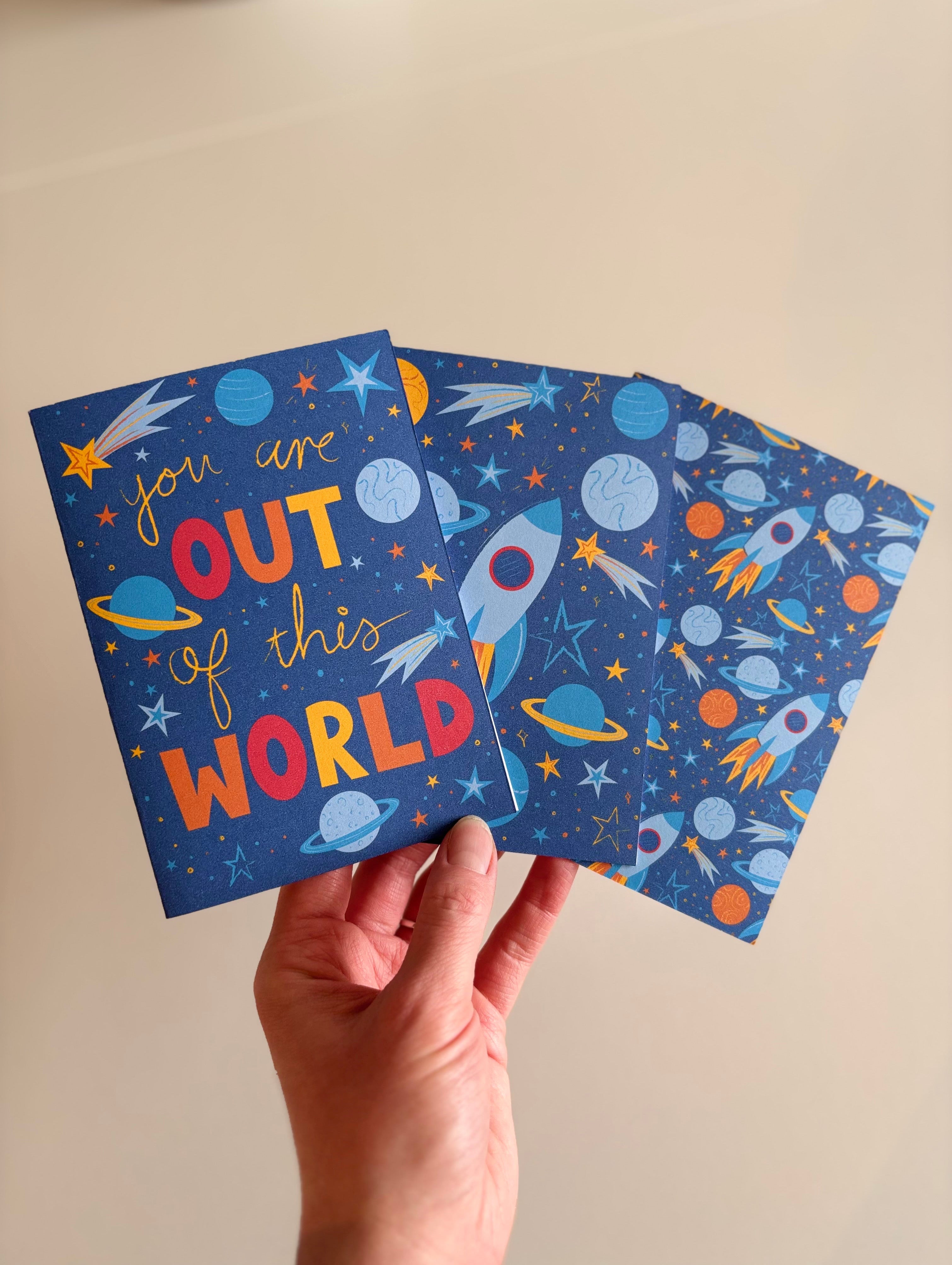 Out Of This World A6 Greetings Card