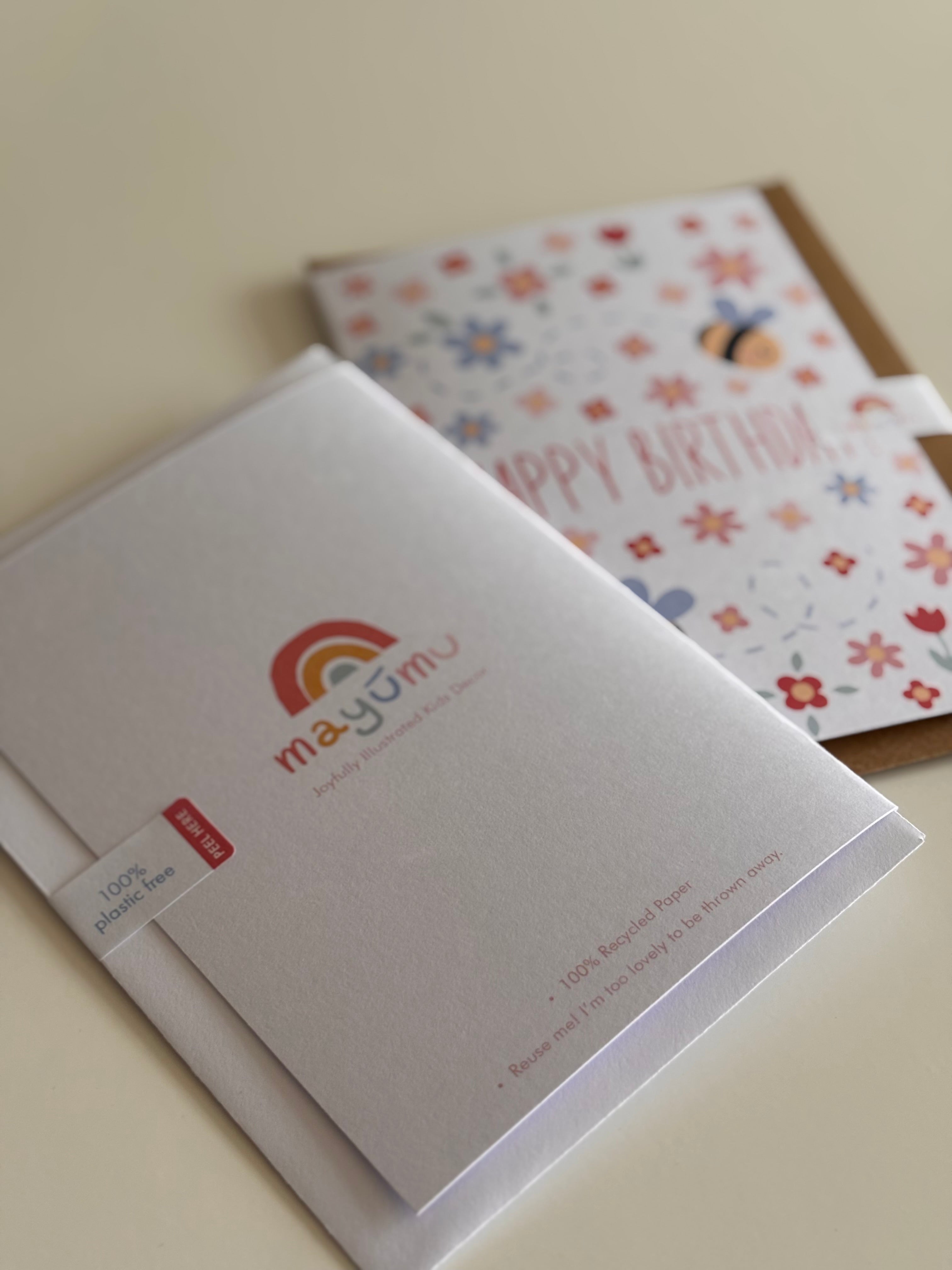 Ladybug Birthday Card A6
