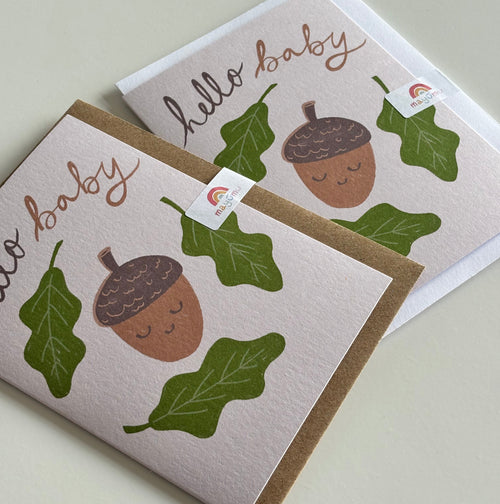Acorn New Baby Card