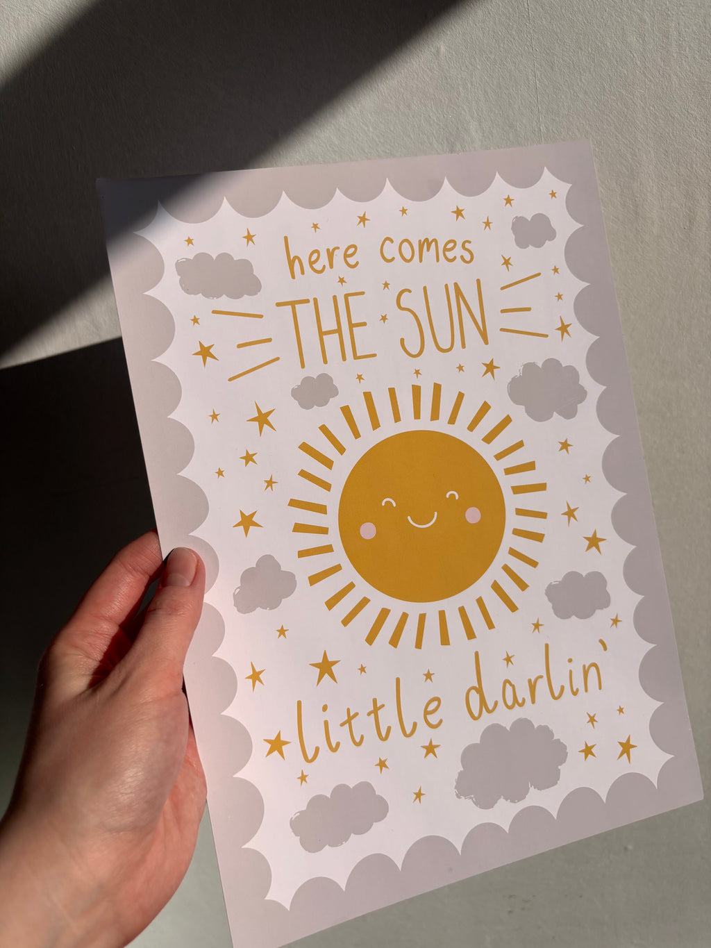 Here Comes The Sun Print