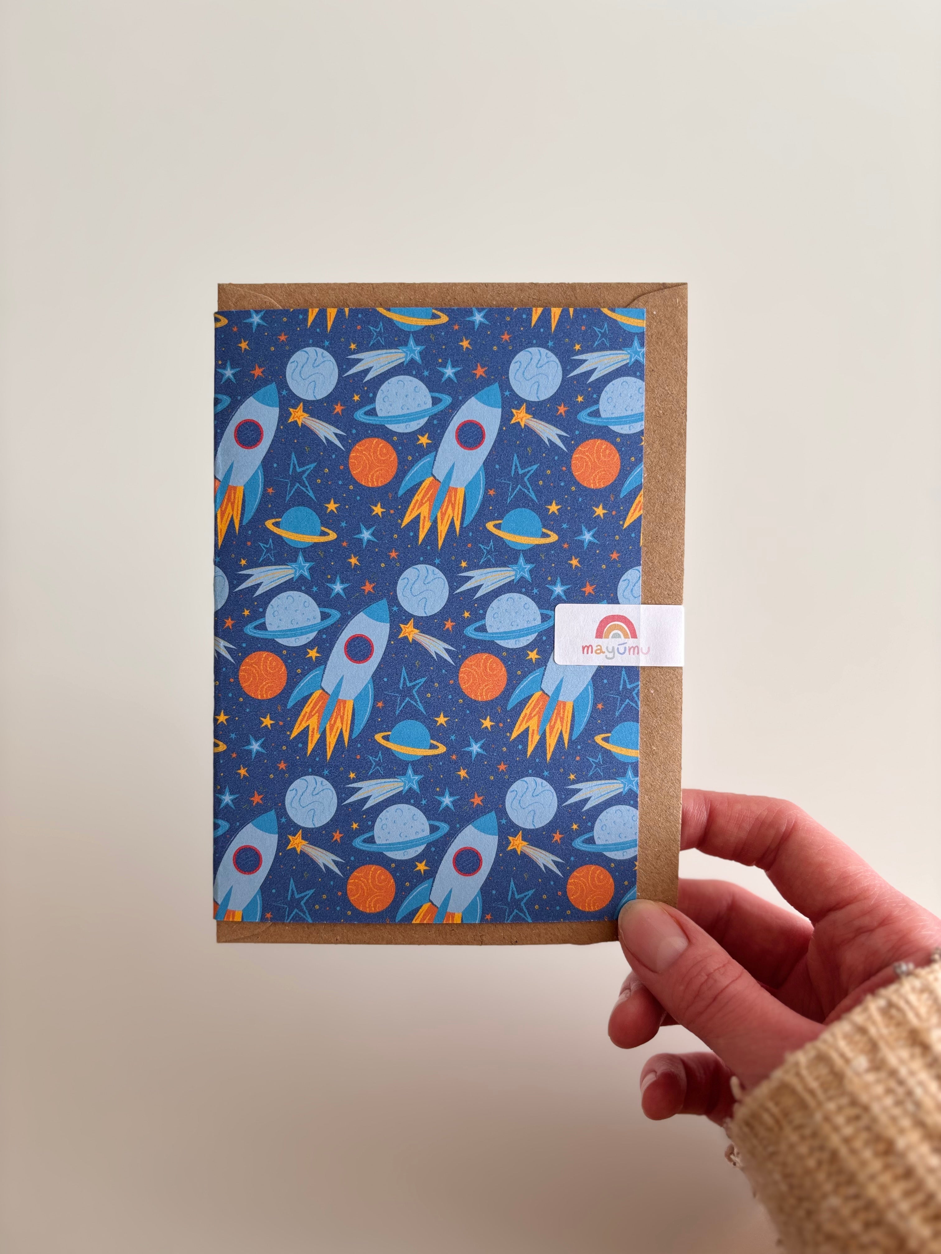Space Pattern A6 Card