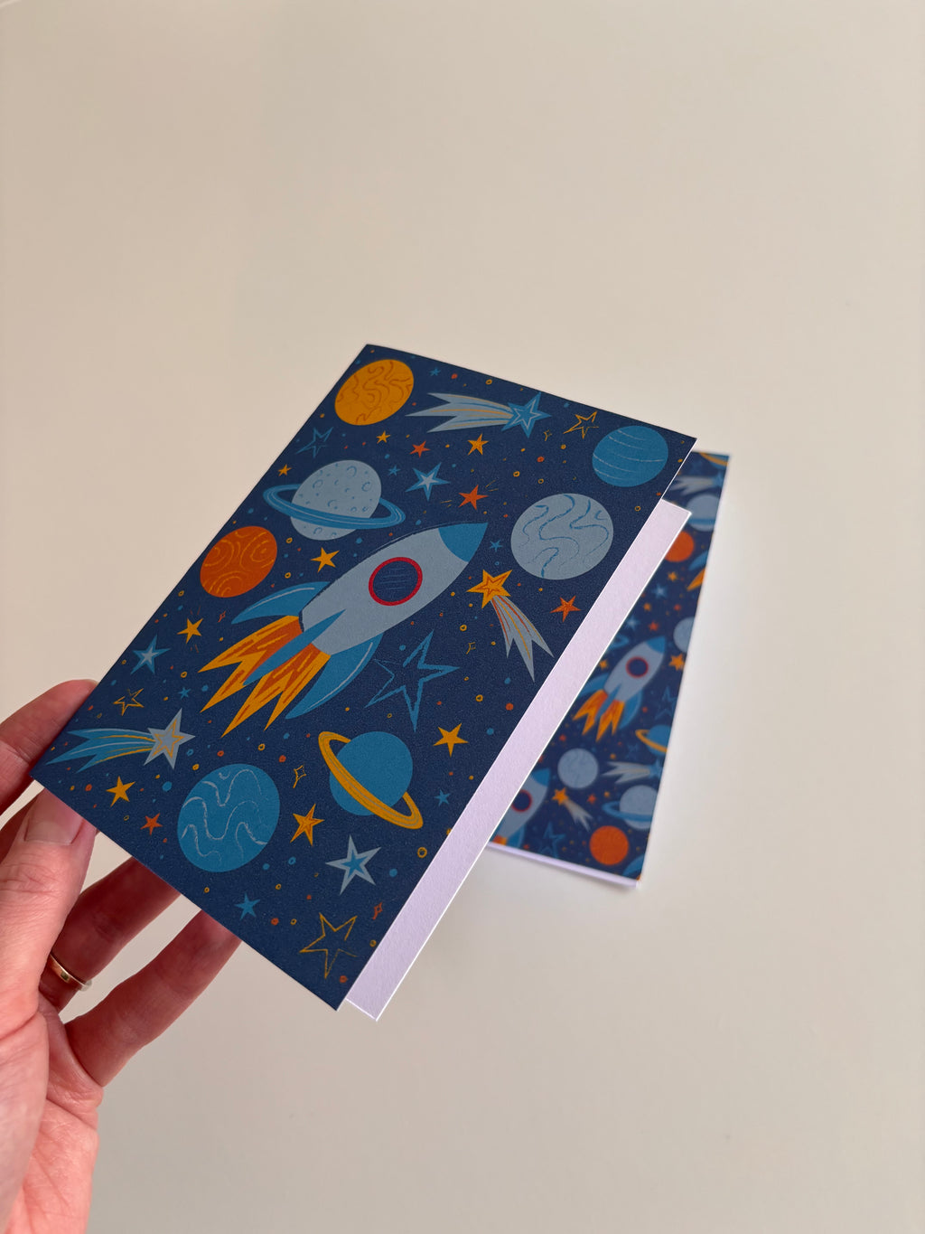 Rocket Ship Greetings Card