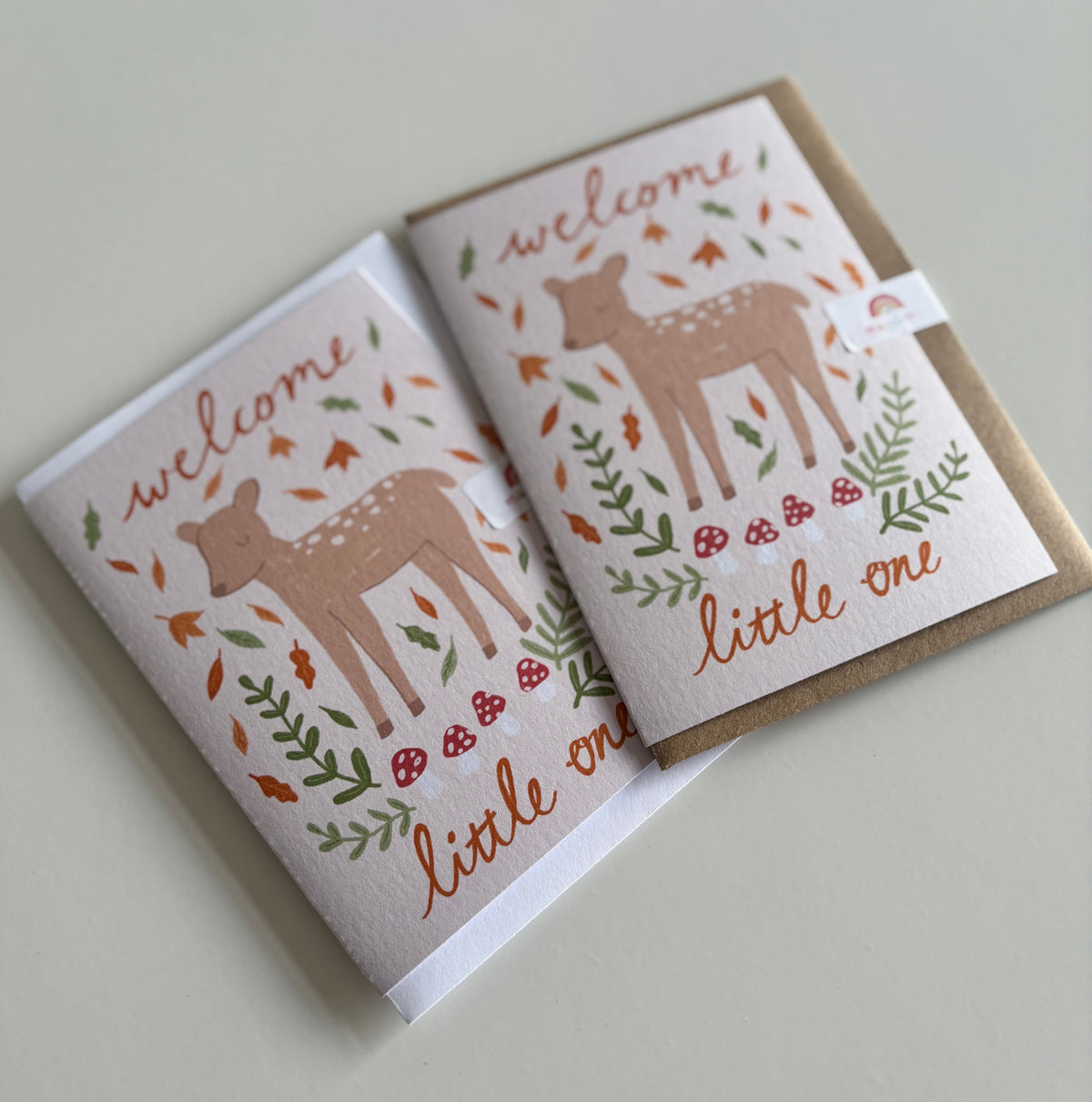 Fawn New Baby Card