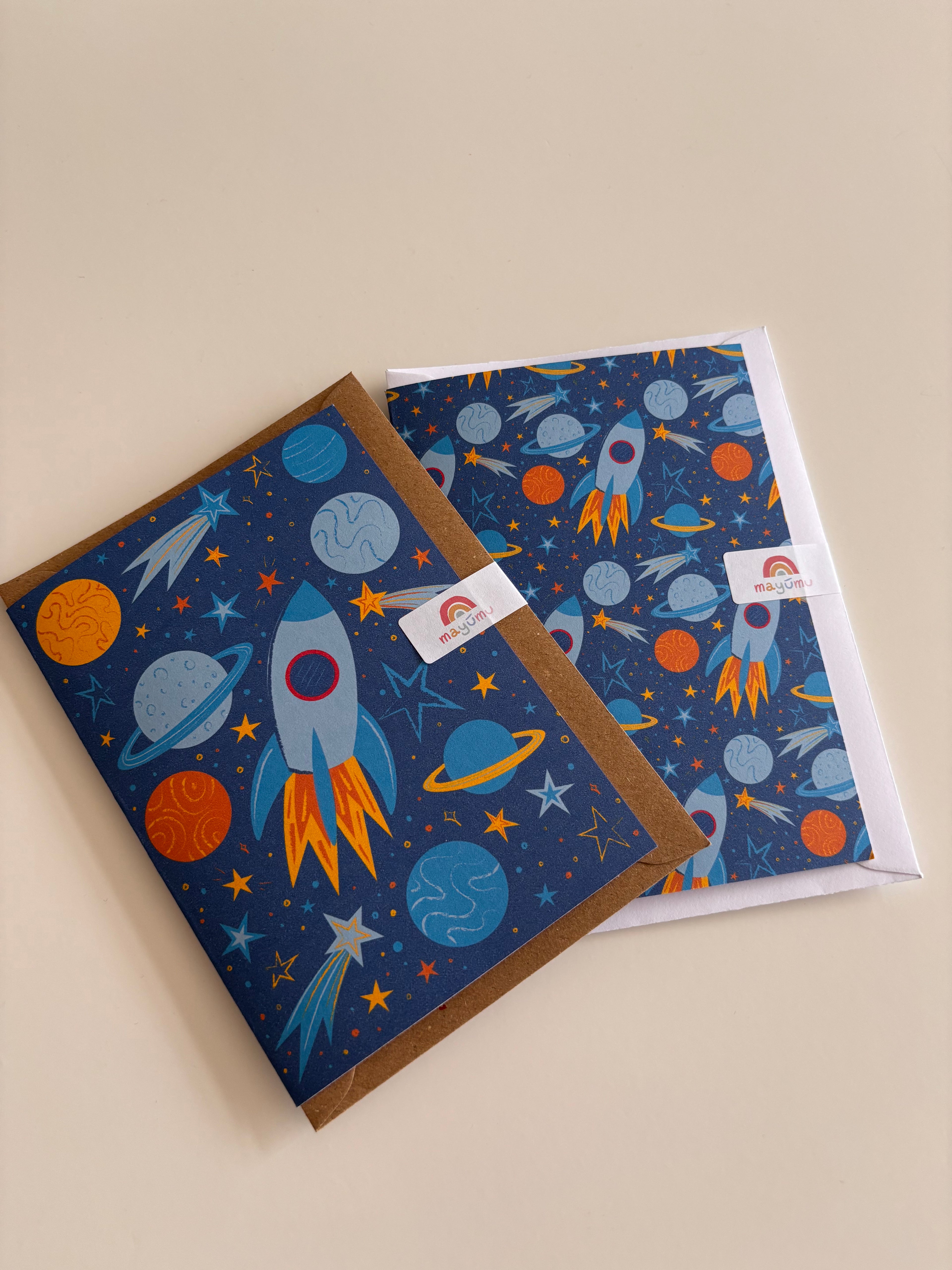 Space Pattern A6 Card