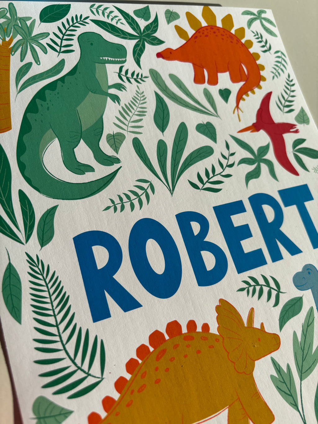 Personalised Dinosaur Print