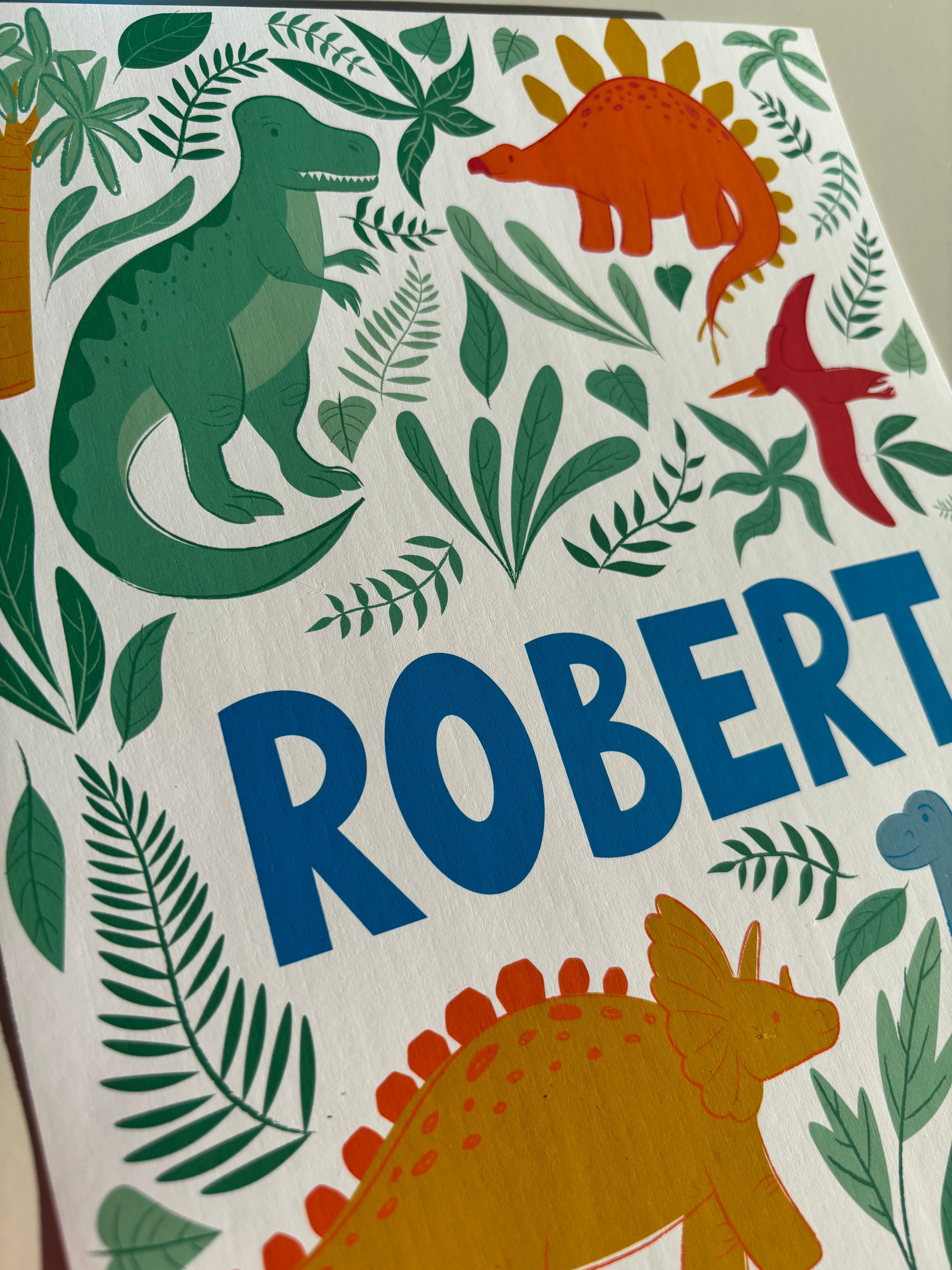 Personalised Dinosaur Print