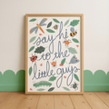 Bug Print | Say Hi To The Little Guys