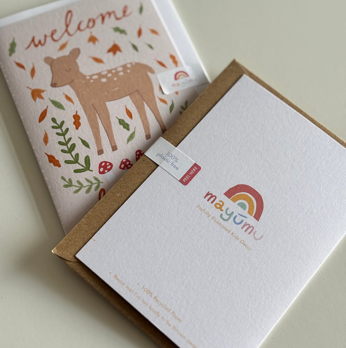 Fawn New Baby Card