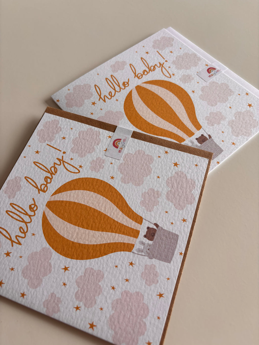 New Baby Hot Air Balloon Card