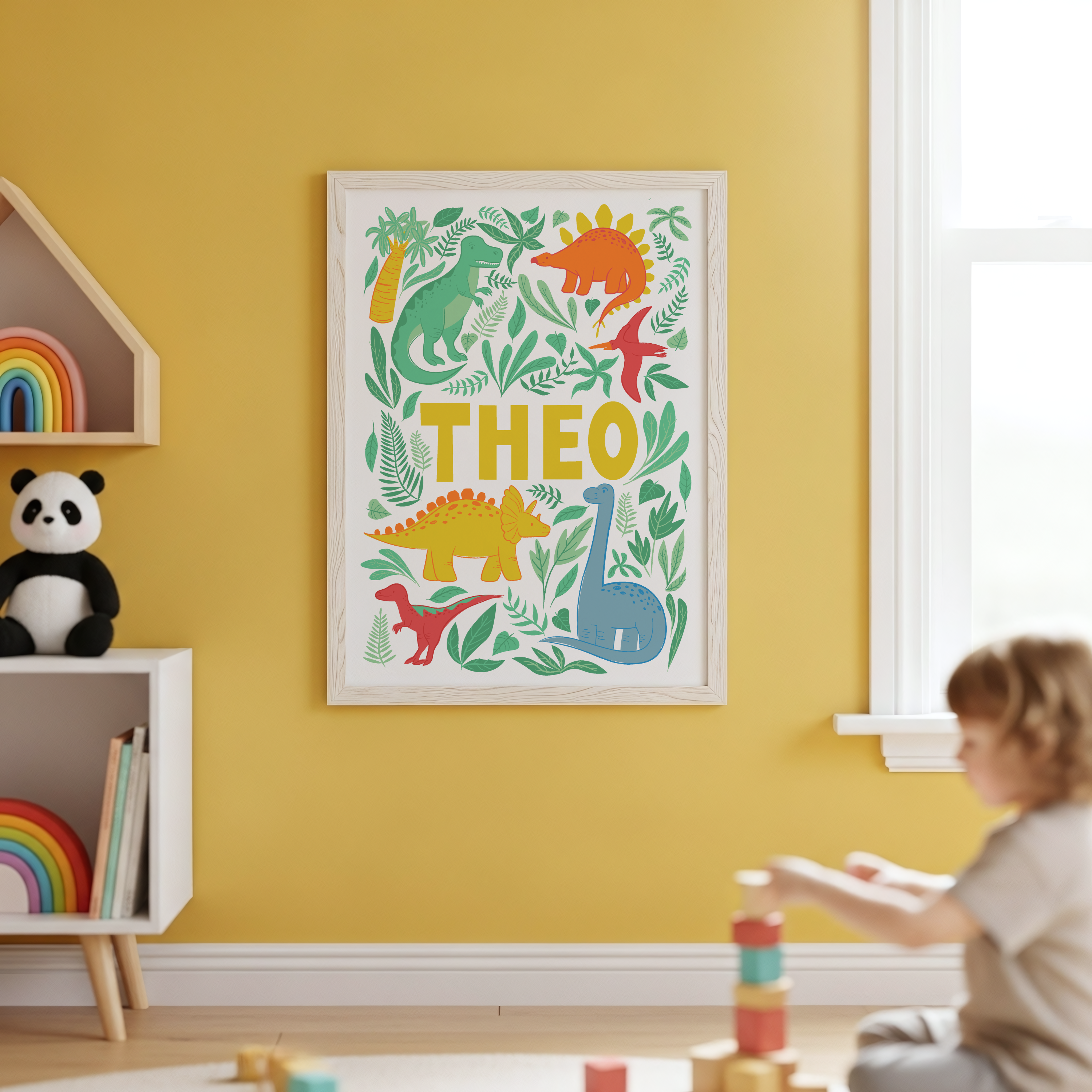 Personalised Dinosaur Print