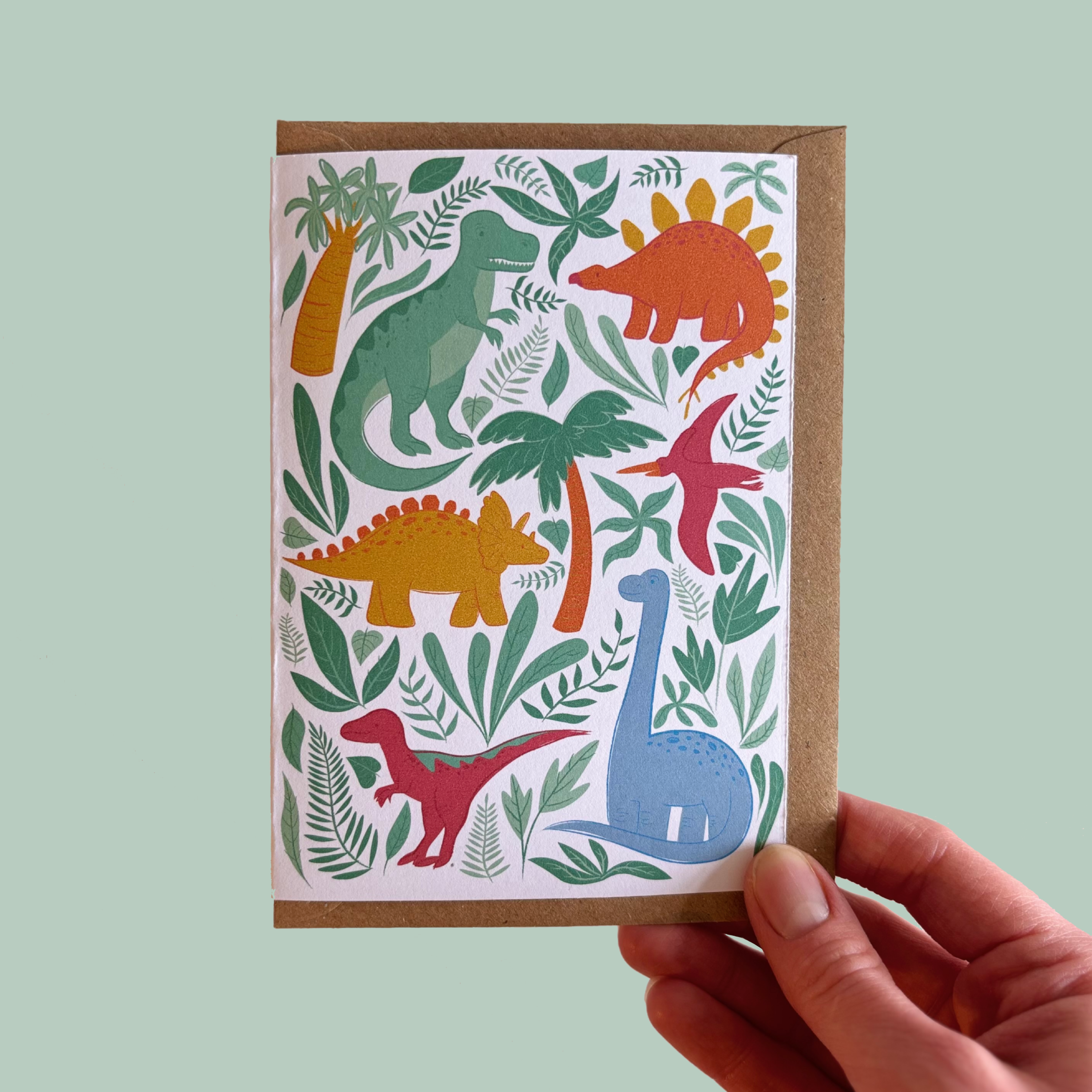 Dinosaurs A6 Greetings Card