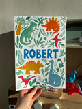 Personalised Dinosaur Print