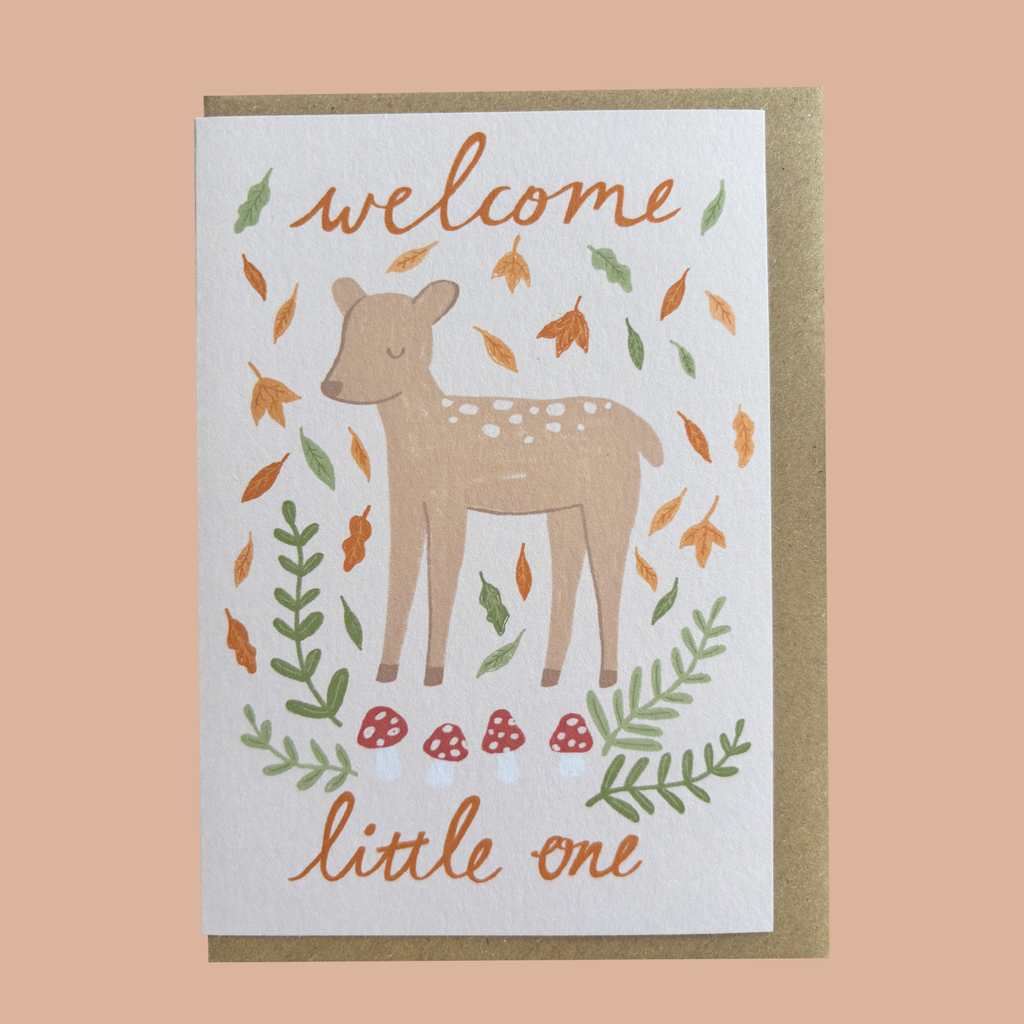 Fawn New Baby Card
