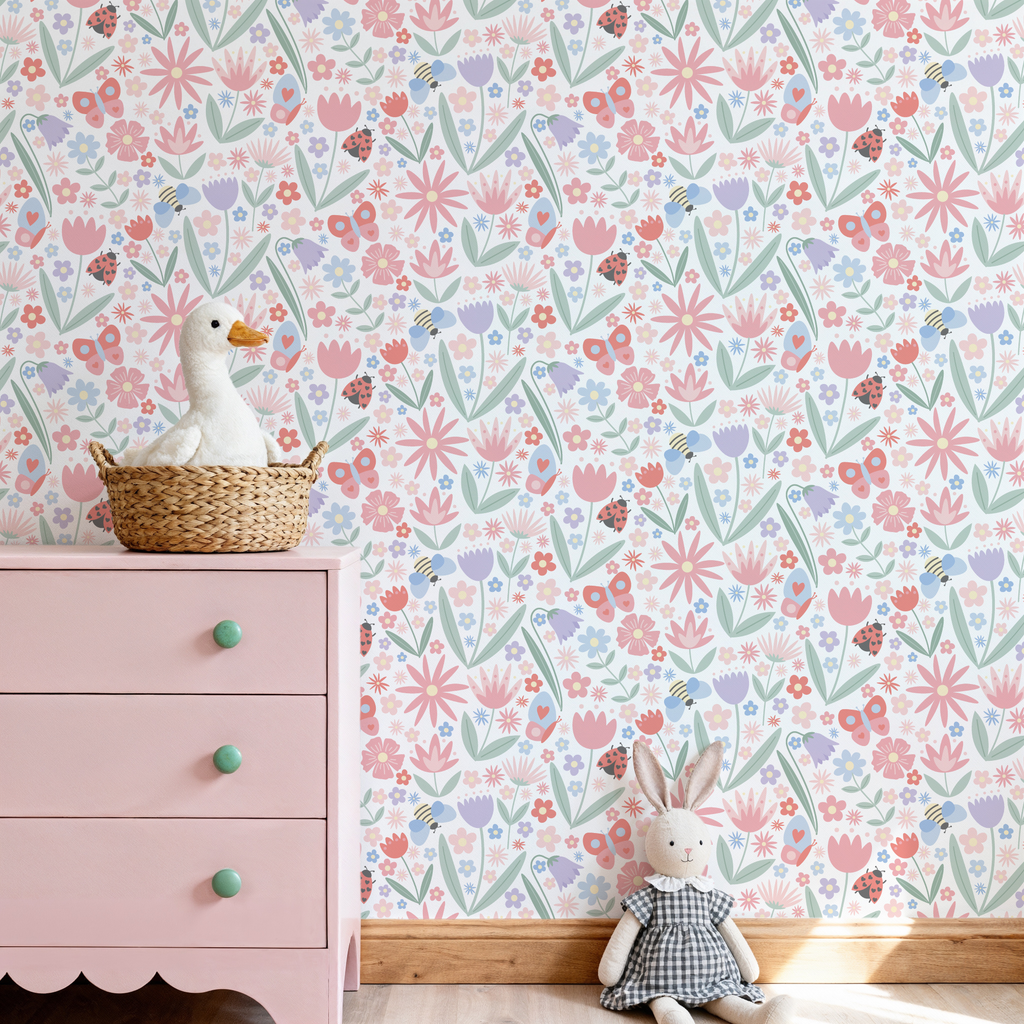 Sweet Blooms Floral Wallpaper