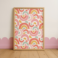 Bold Rainbow Pattern Print