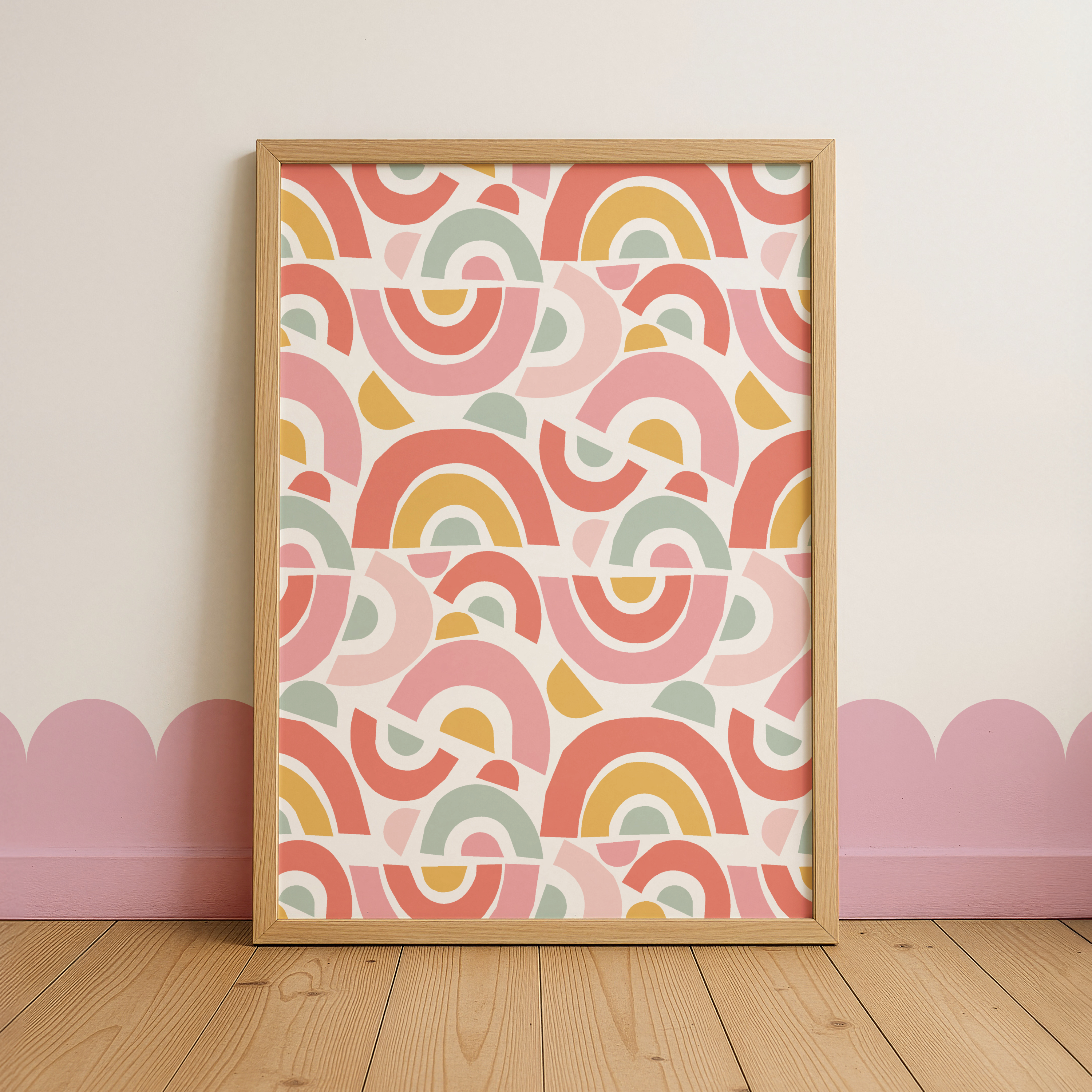 Bold Rainbow Pattern Print