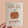 Pumpkin New Baby Card