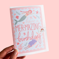 Mermaid Birthday Card A6