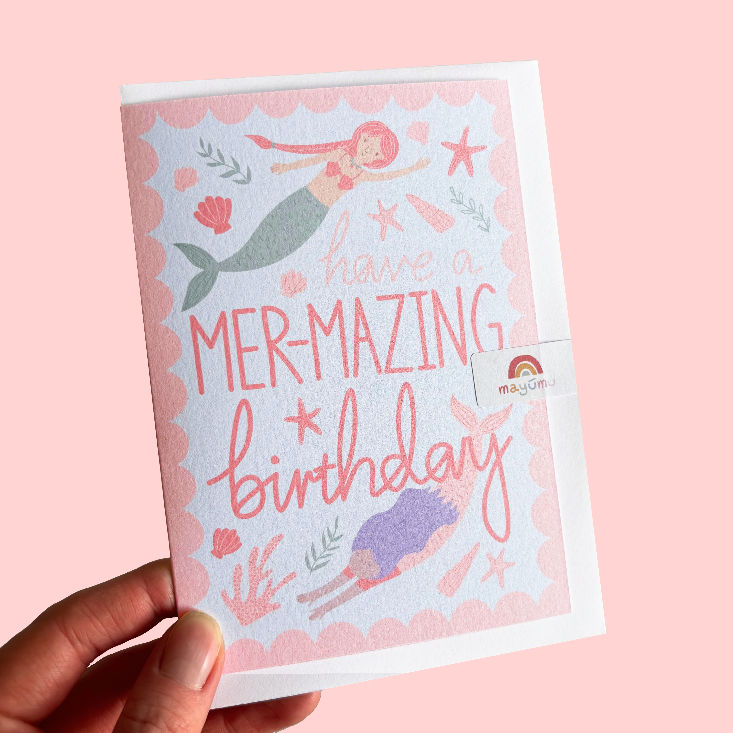 Mermaid Birthday Card A6