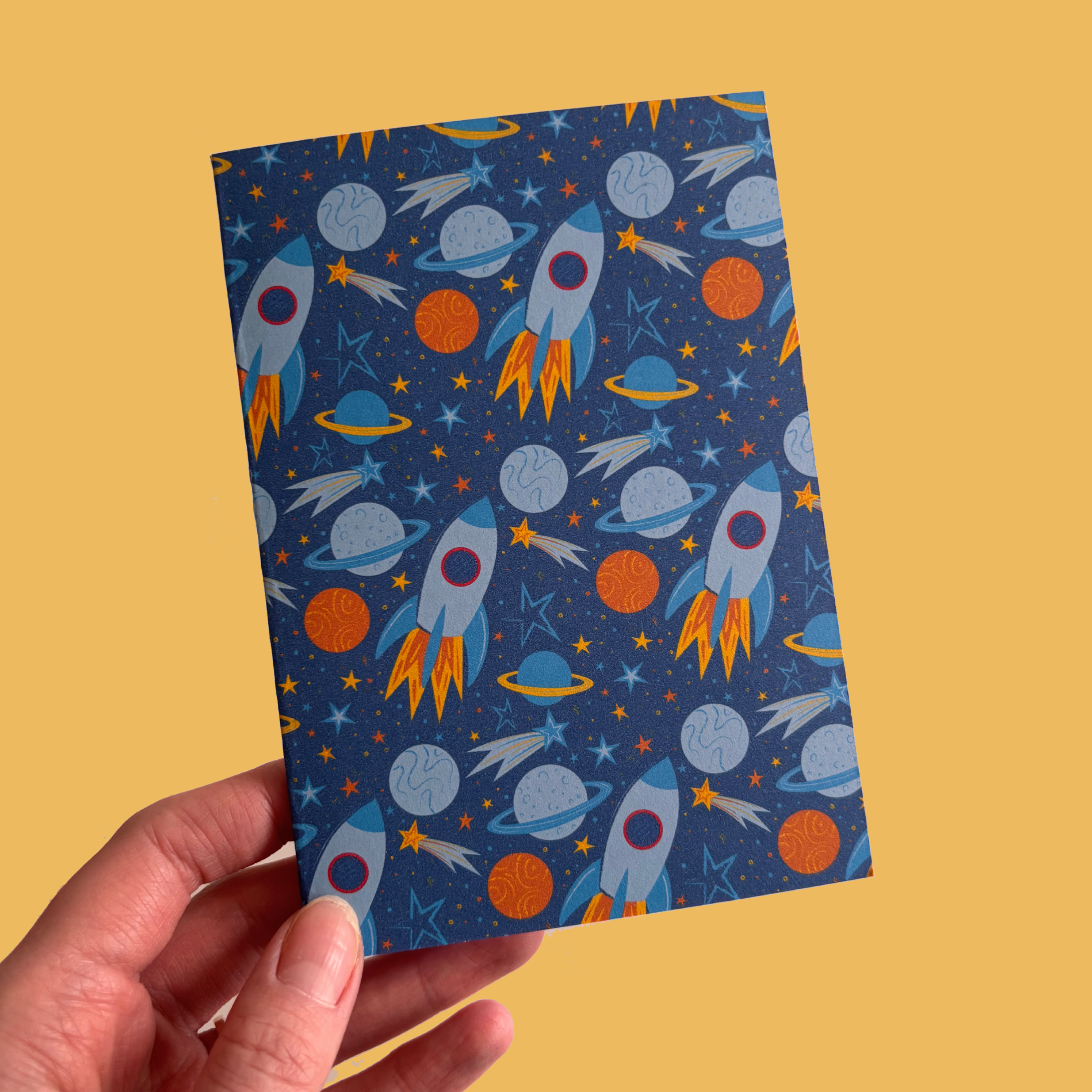 Space Pattern A6 Card