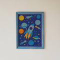 Rocket Ship Print | Space Themed Kids Wall Art