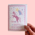 Unicorn Birthday Card A6