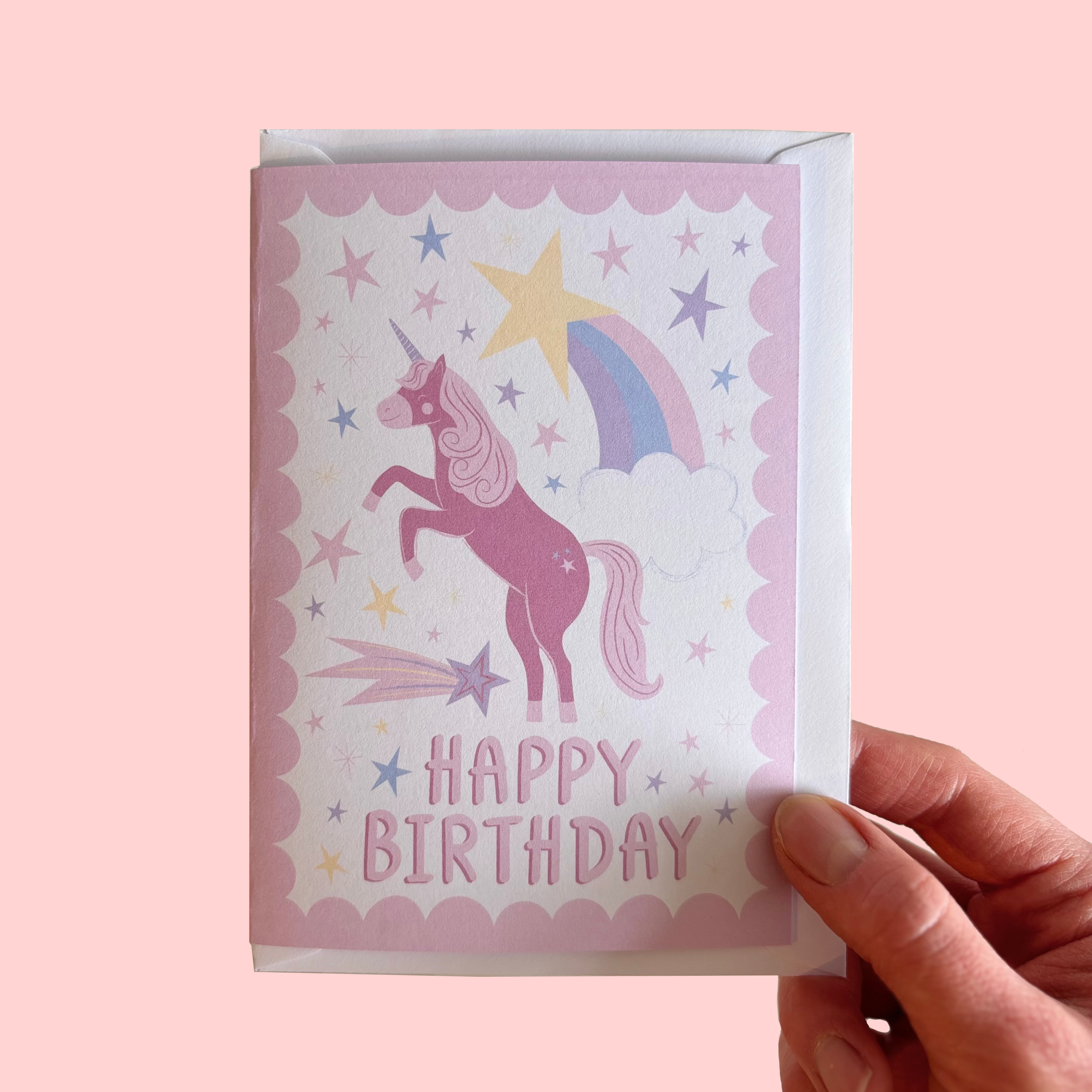 Unicorn Birthday Card A6