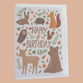 Woodland Animal Birthday Card
