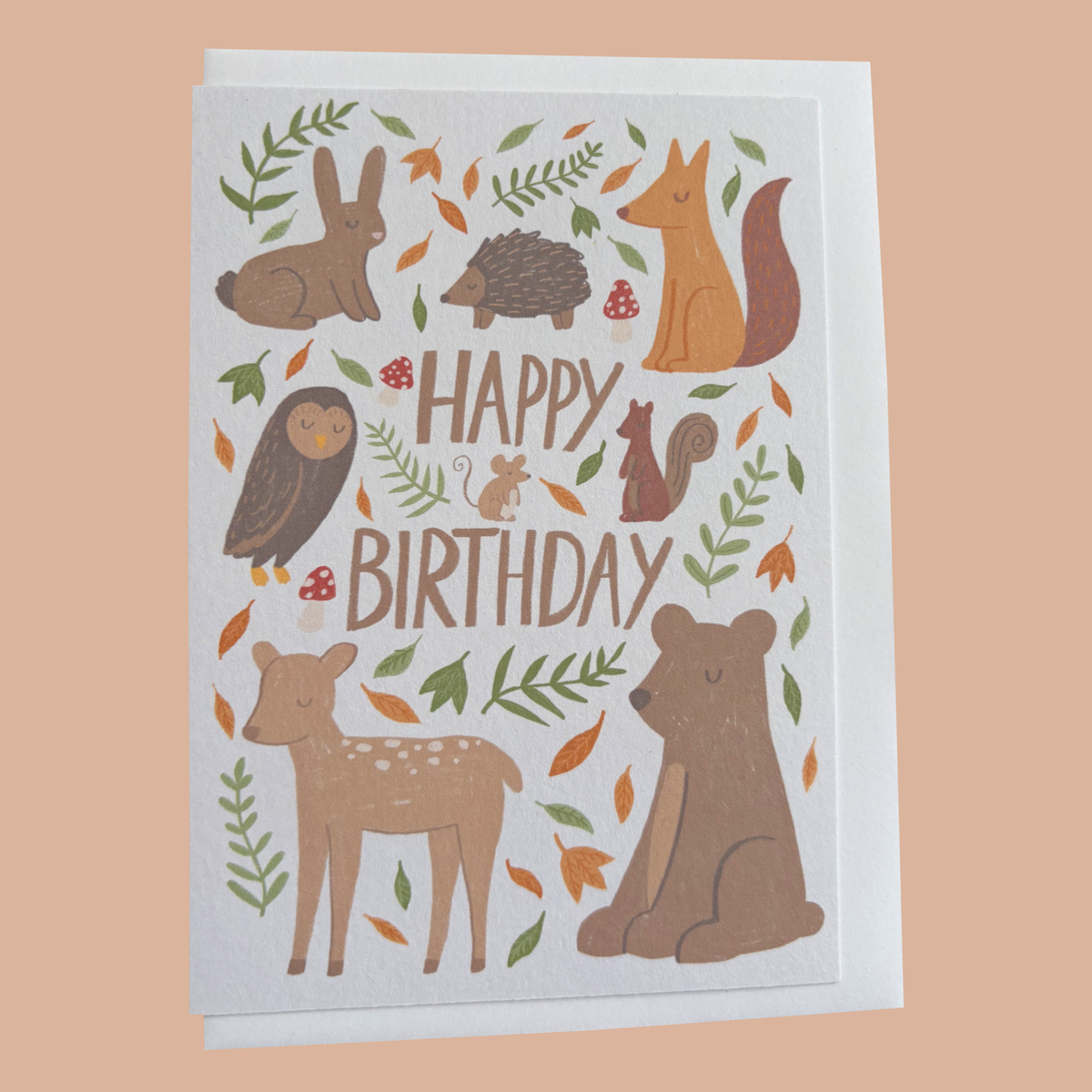 Woodland Animal Birthday Card