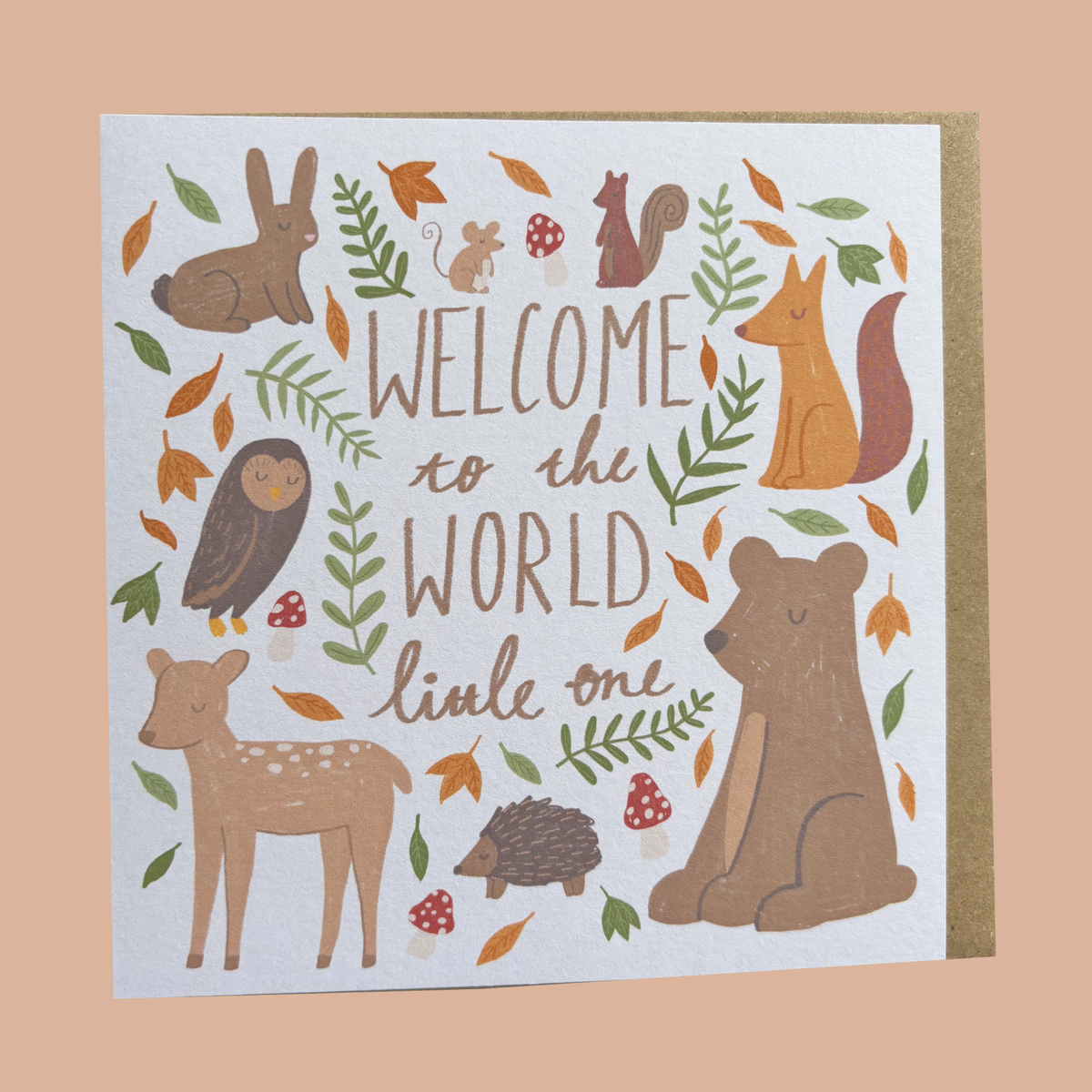 Woodland Animal New Baby Card