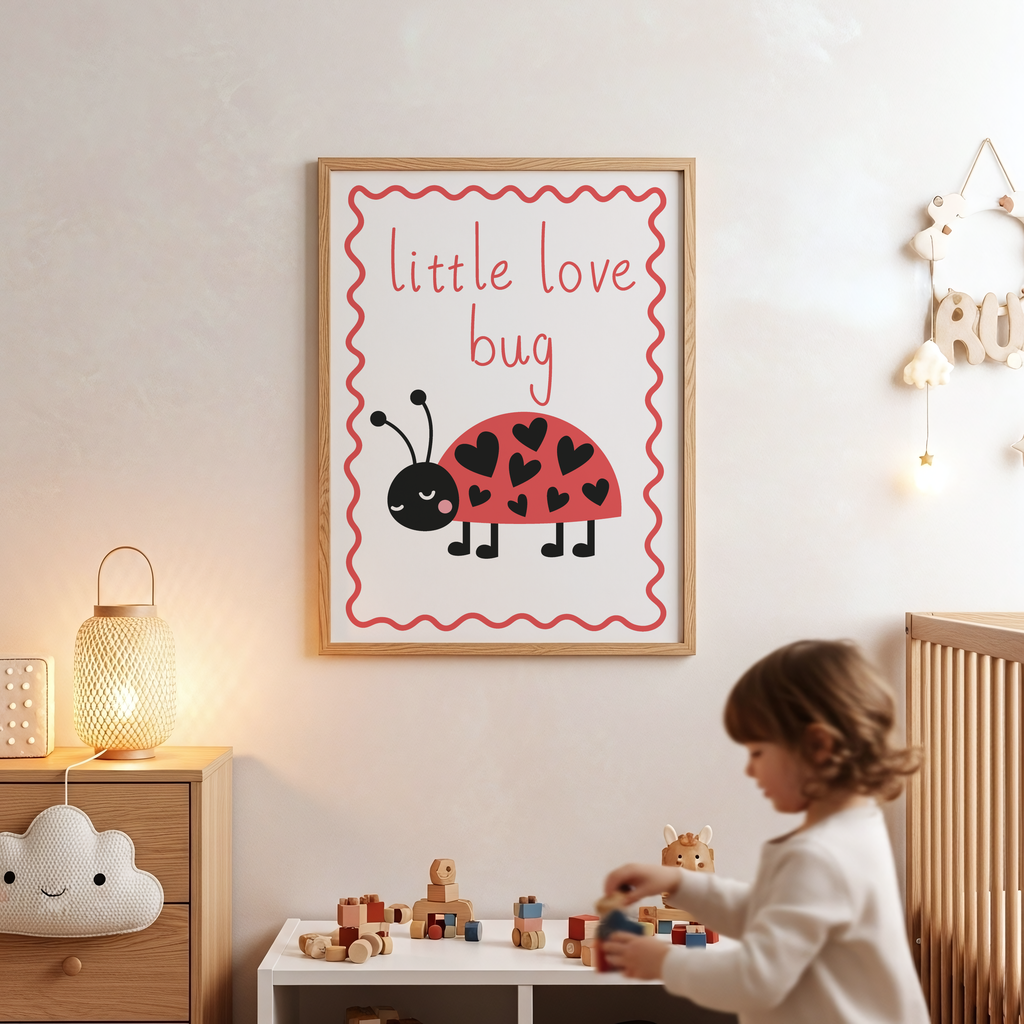 Little Love Bug Ladybird Print