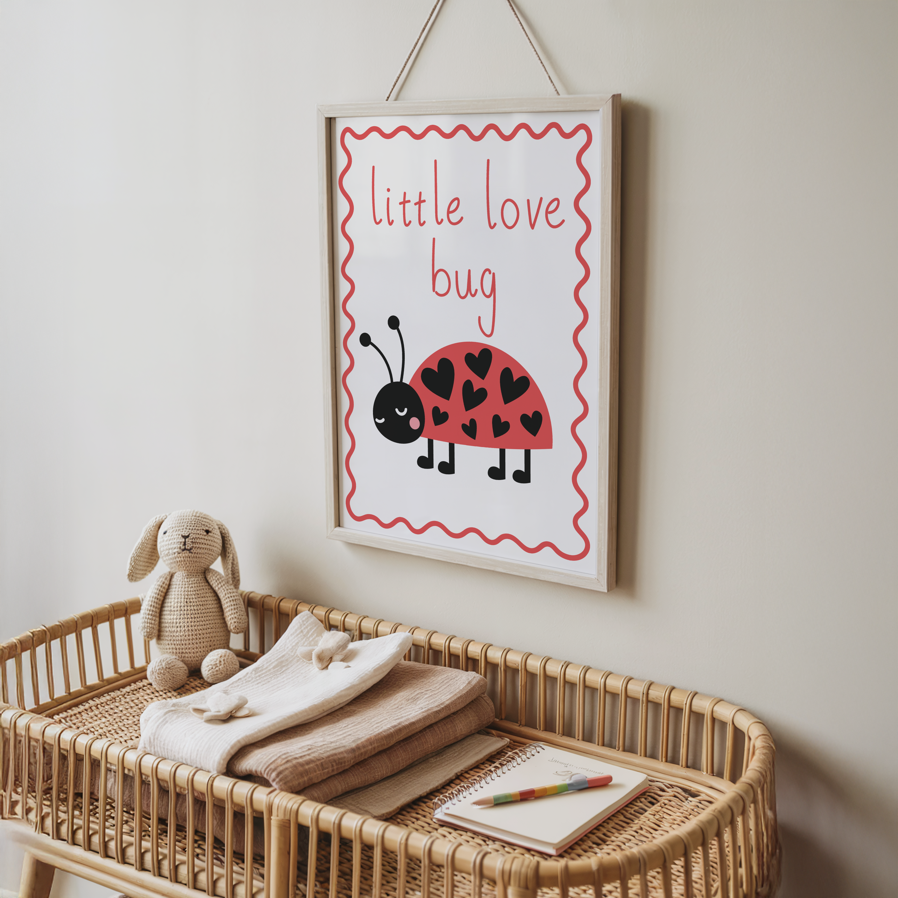 Little Love Bug Ladybird Print