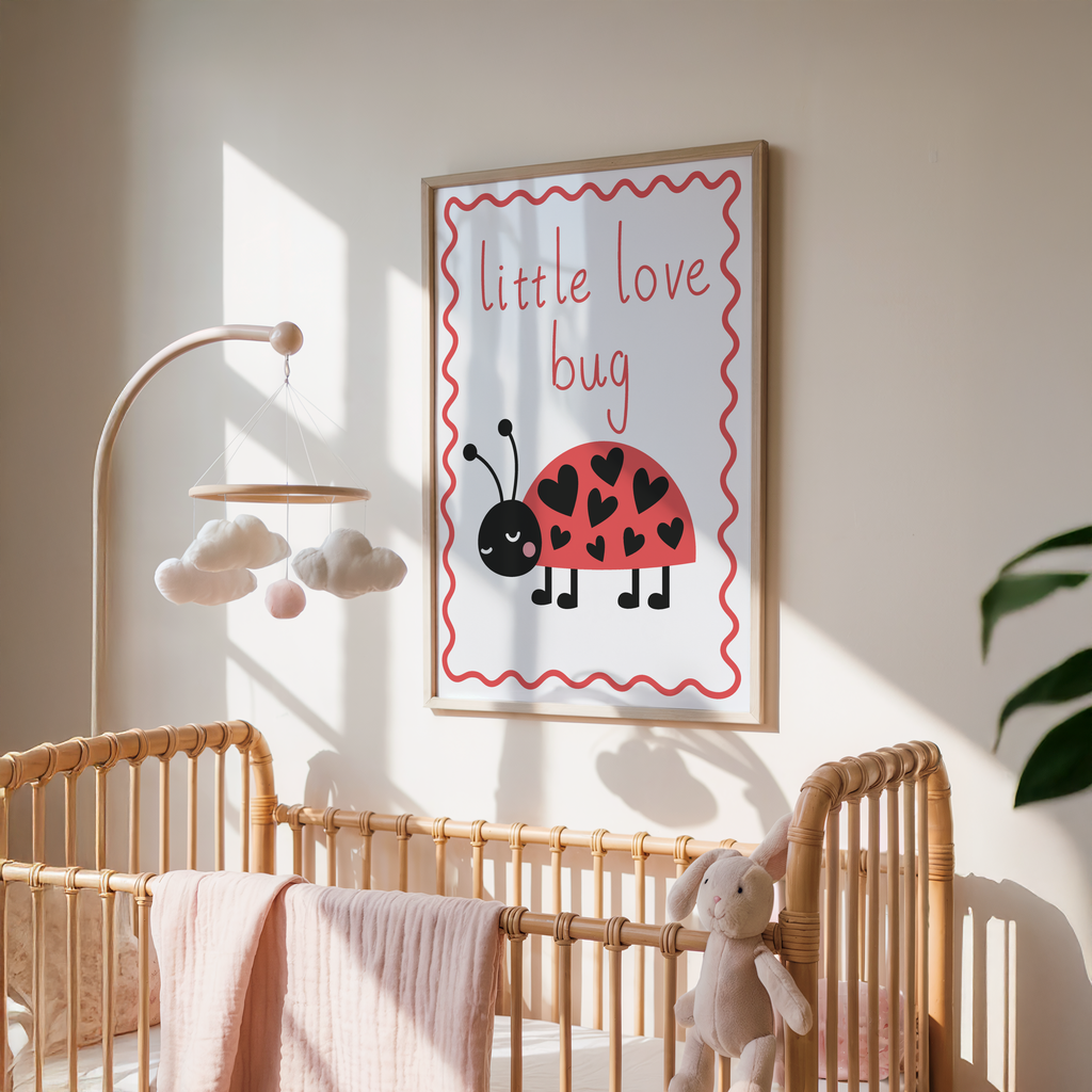 Little Love Bug Ladybird Print